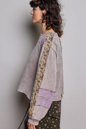 Come As You Are Oversized Waffle Knit Top