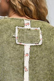 Come As You Are Oversized Waffle Knit Top