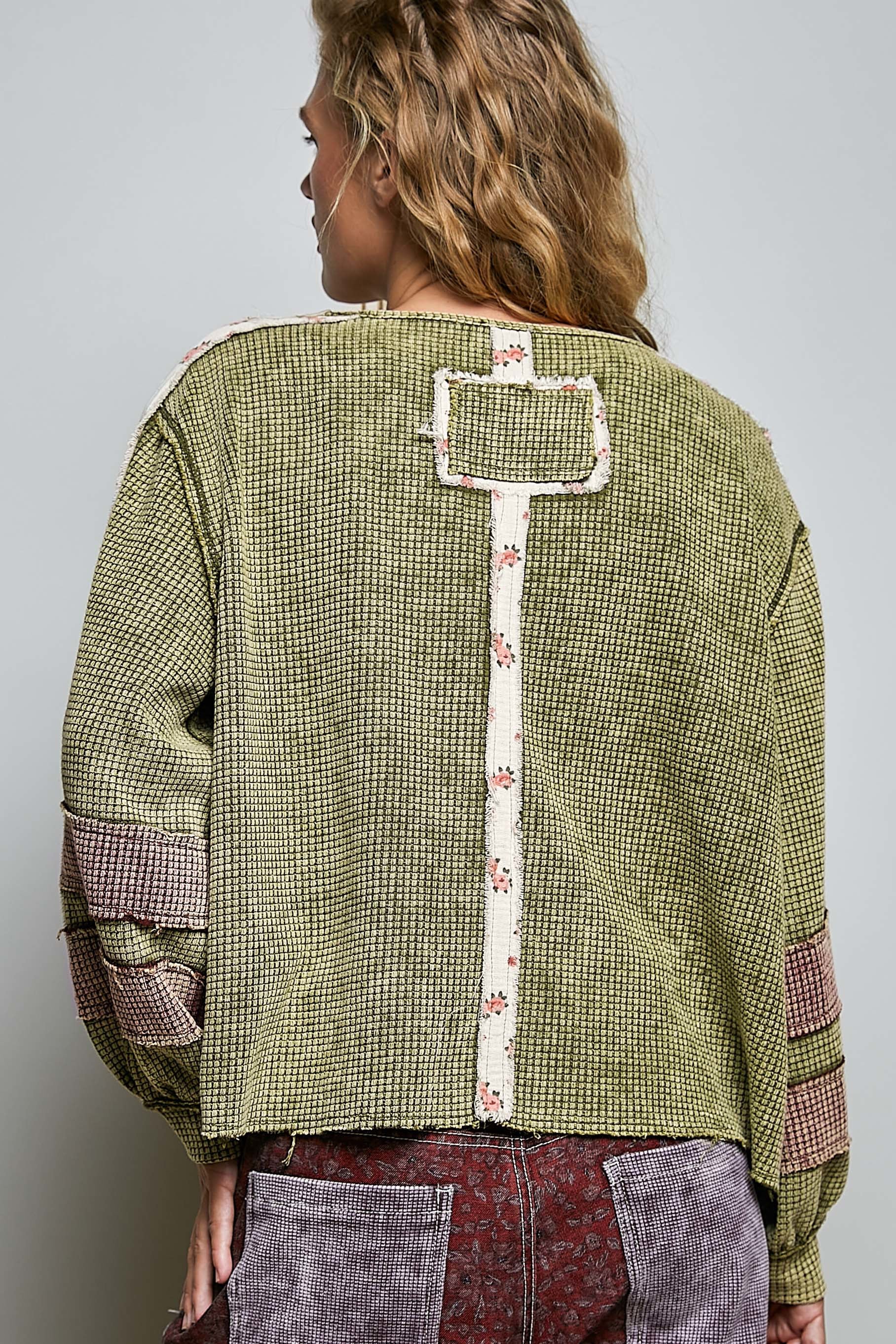 Come As You Are Oversized Waffle Knit Top