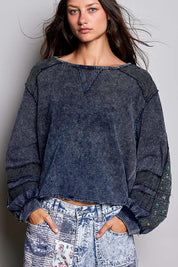 Come As You Are Oversized Waffle Knit Top