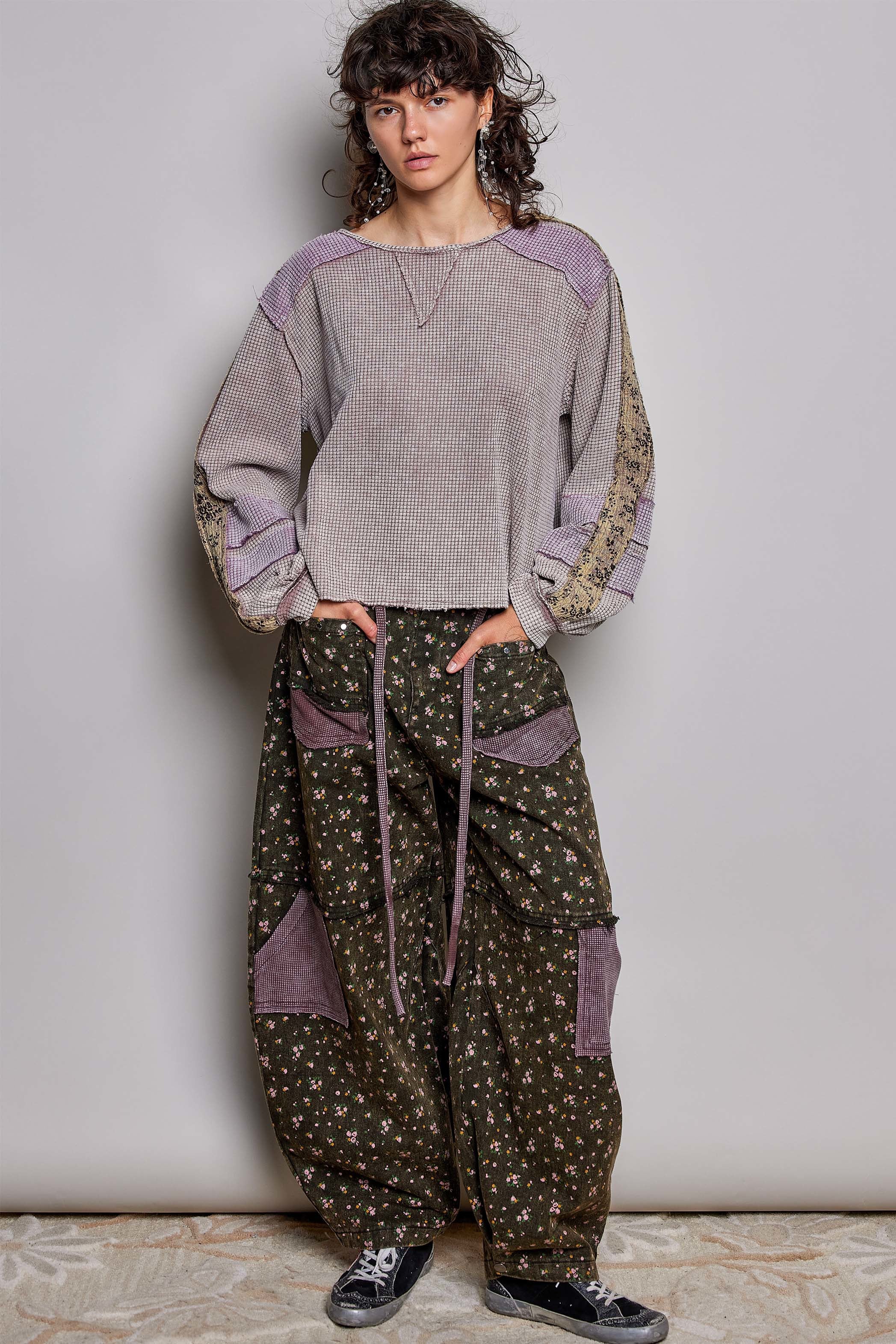 Come As You Are Oversized Waffle Knit Top