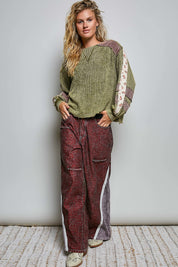 Come As You Are Oversized Waffle Knit Top