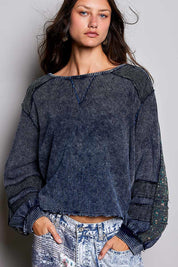 Come As You Are Oversized Waffle Knit Top