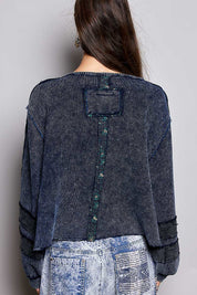 Come As You Are Oversized Waffle Knit Top