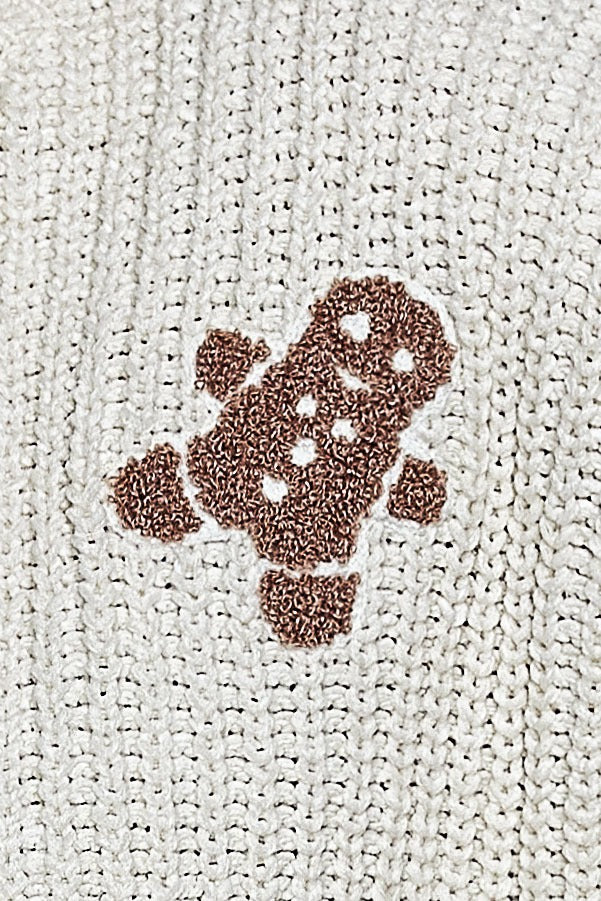 Cookie Cutter Mock-Neck Chenille Sweater
