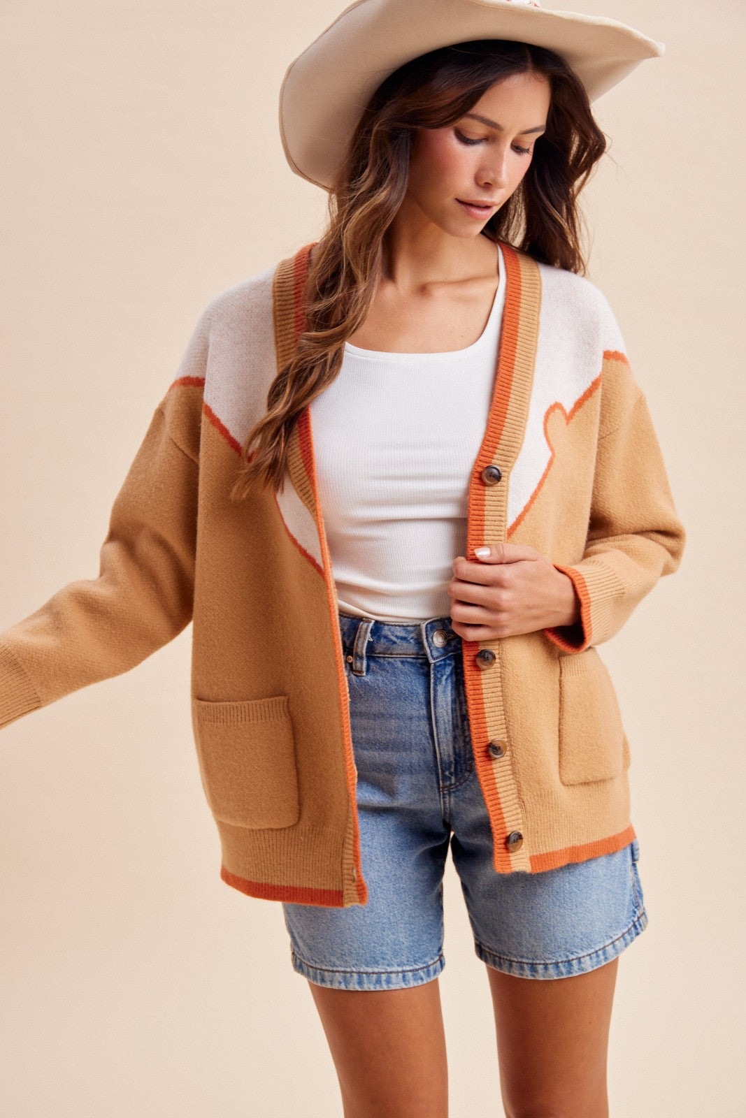 Copper Canyon Horse Embroidered Sweater Cardigan