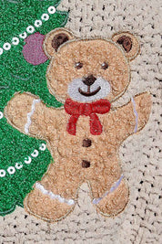 Dancin' Around The Tree Cropped Knit Sweater