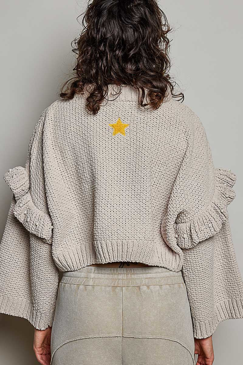 Dancin' Around The Tree Cropped Knit Sweater