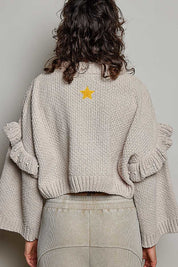 Dancin' Around The Tree Cropped Knit Sweater