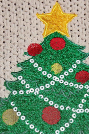 Dancin' Around The Tree Cropped Knit Sweater