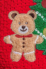 Dancin' Around The Tree Cropped Knit Sweater