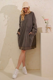 Dark Skies Vintage Star Patch Dress