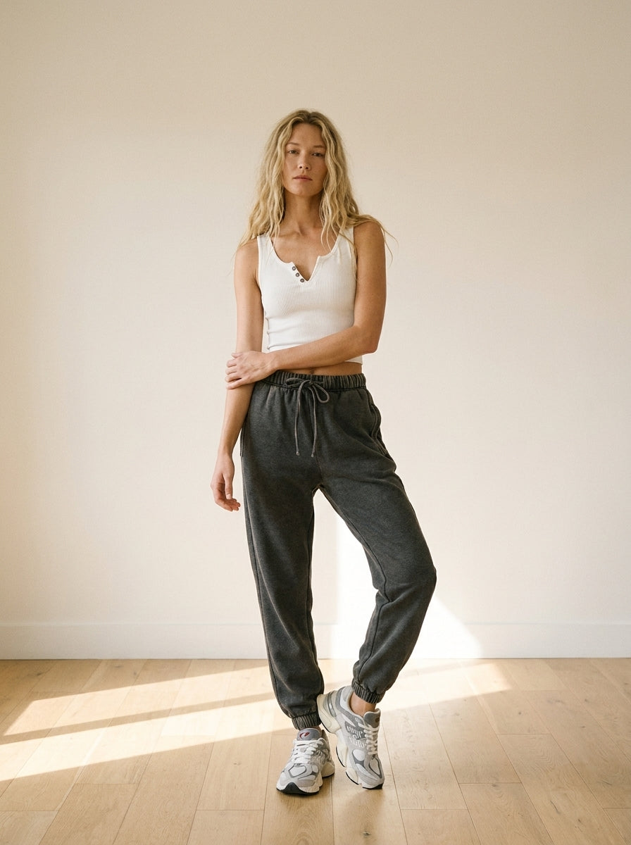 Day To Night Acid Wash Fleece Joggers