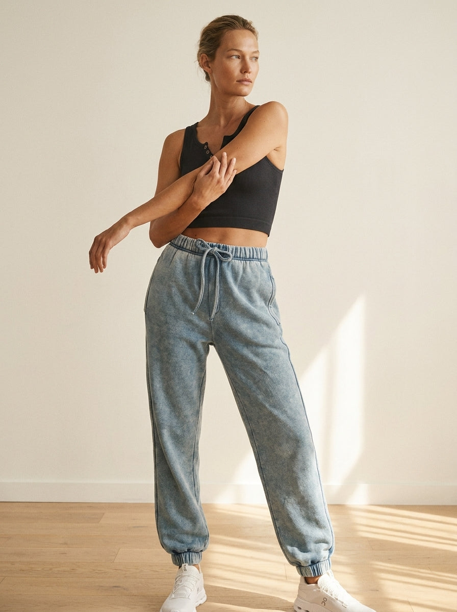 Day To Night Acid Wash Fleece Joggers