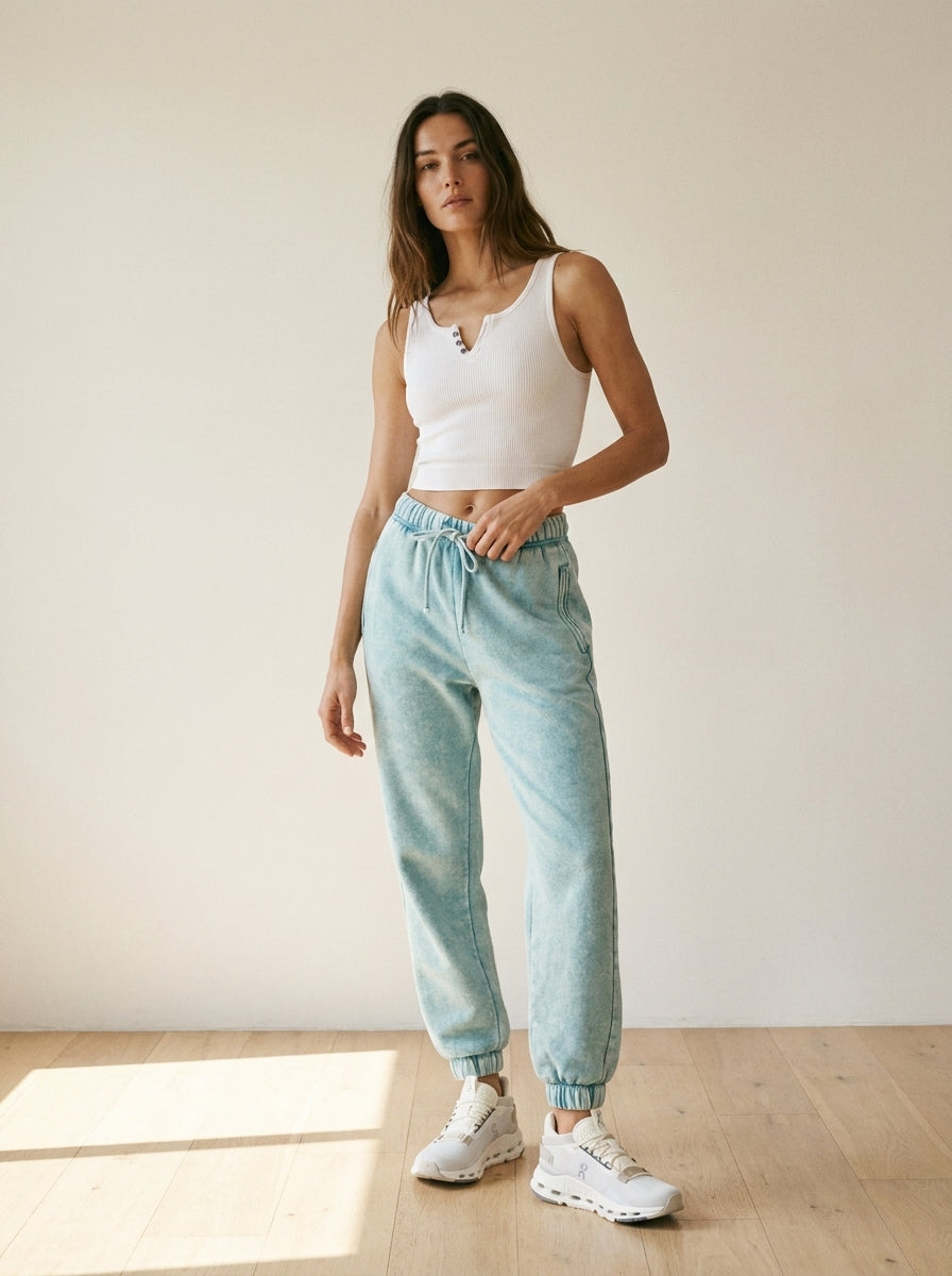 Day To Night Acid Wash Fleece Joggers