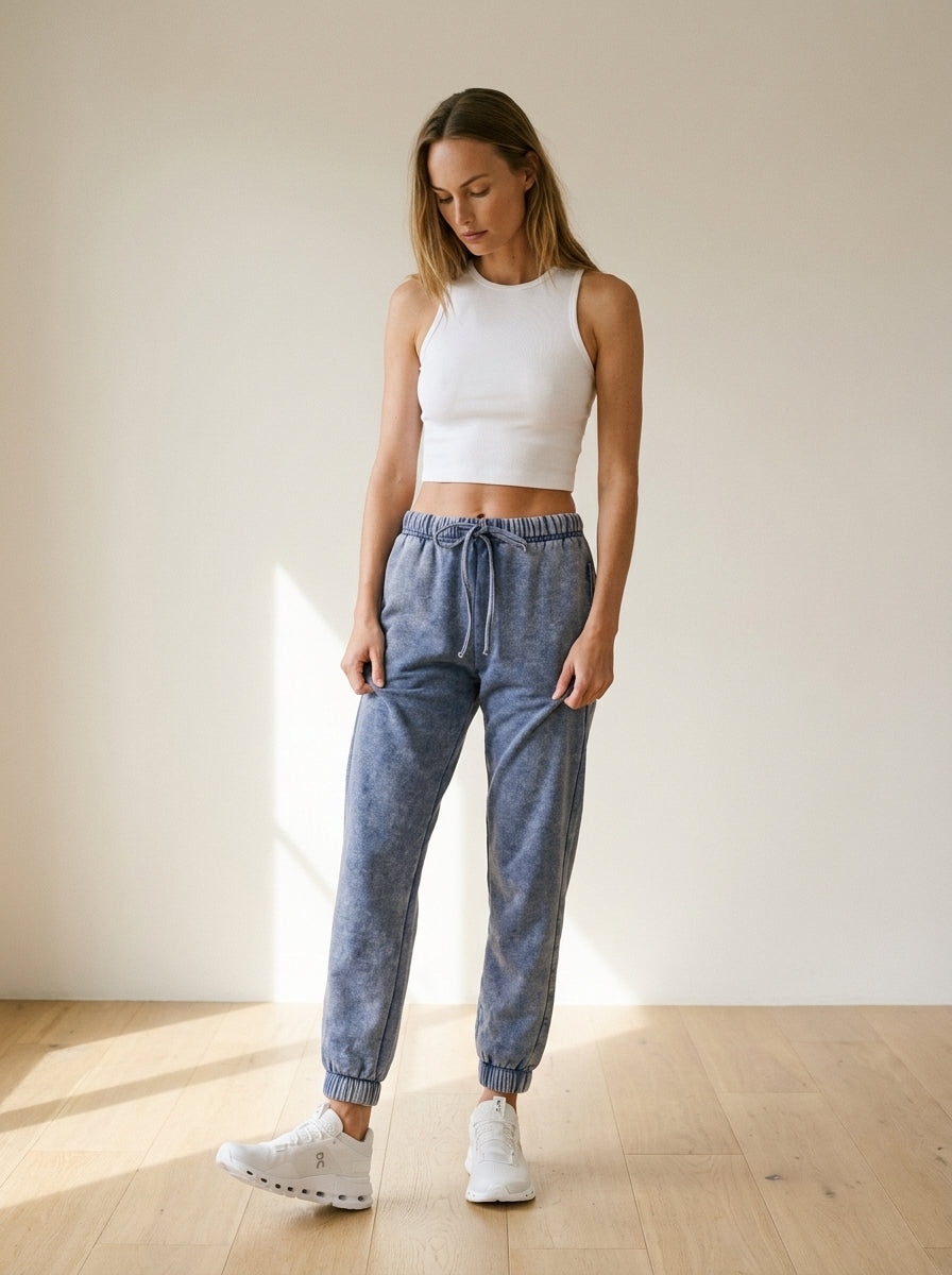 Day To Night Acid Wash Fleece Joggers