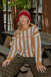 December Embroidered Christmas Sweater