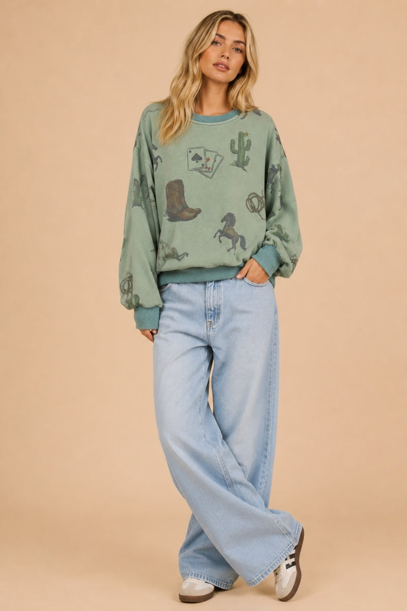 Desert Ace Graphic Sweatshirt