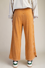 The Essential Drawstring Mineral Washed Terry Knit Pants