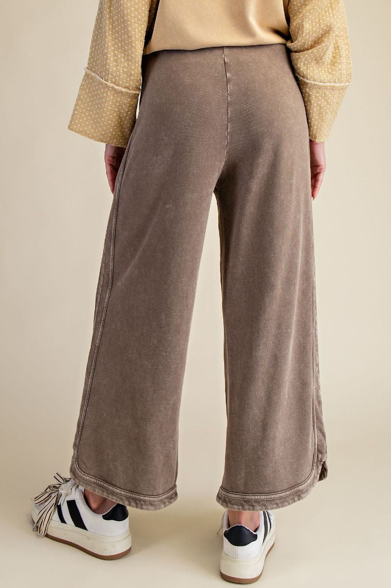 The Essential Drawstring Mineral Washed Terry Knit Pants