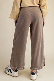 The Essential Drawstring Mineral Washed Terry Knit Pants