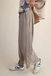 The Essential Drawstring Mineral Washed Terry Knit Pants