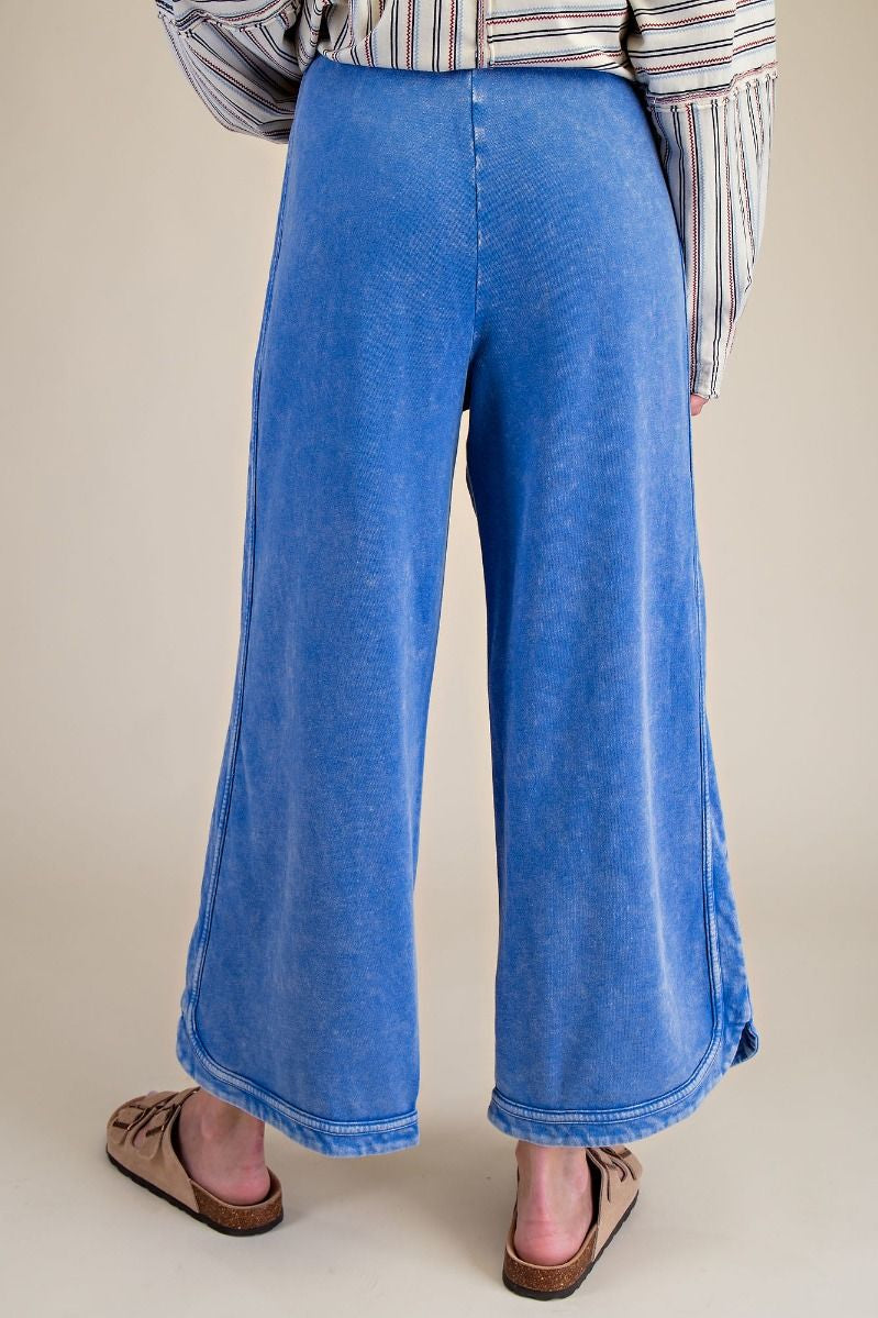 The Essential Drawstring Mineral Washed Terry Knit Pants