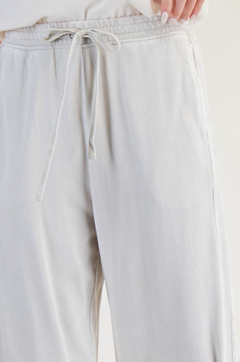 The Essential Drawstring Mineral Washed Terry Knit Pants
