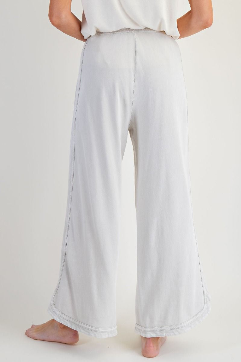 The Essential Drawstring Mineral Washed Terry Knit Pants