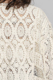 Dream On Open Knit Chenille Cardigan
