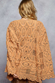 Dream On Open Knit Chenille Cardigan