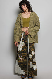 Dream On Open Knit Chenille Cardigan
