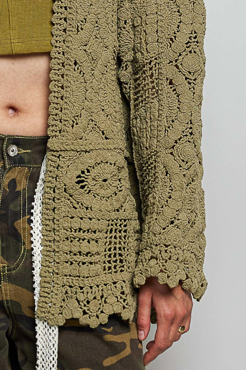 Dream On Open Knit Chenille Cardigan