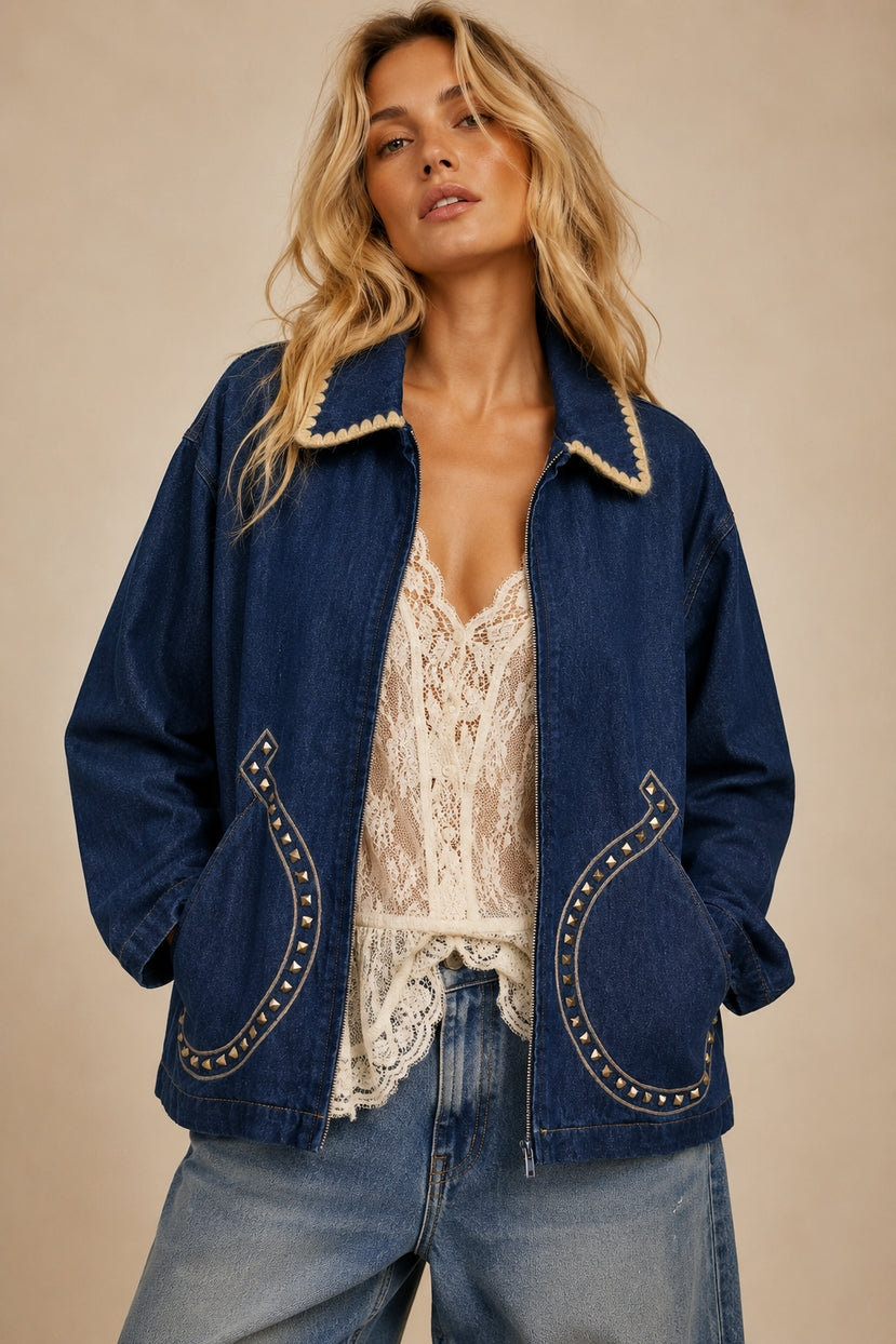 Durango Studded Denim Jacket