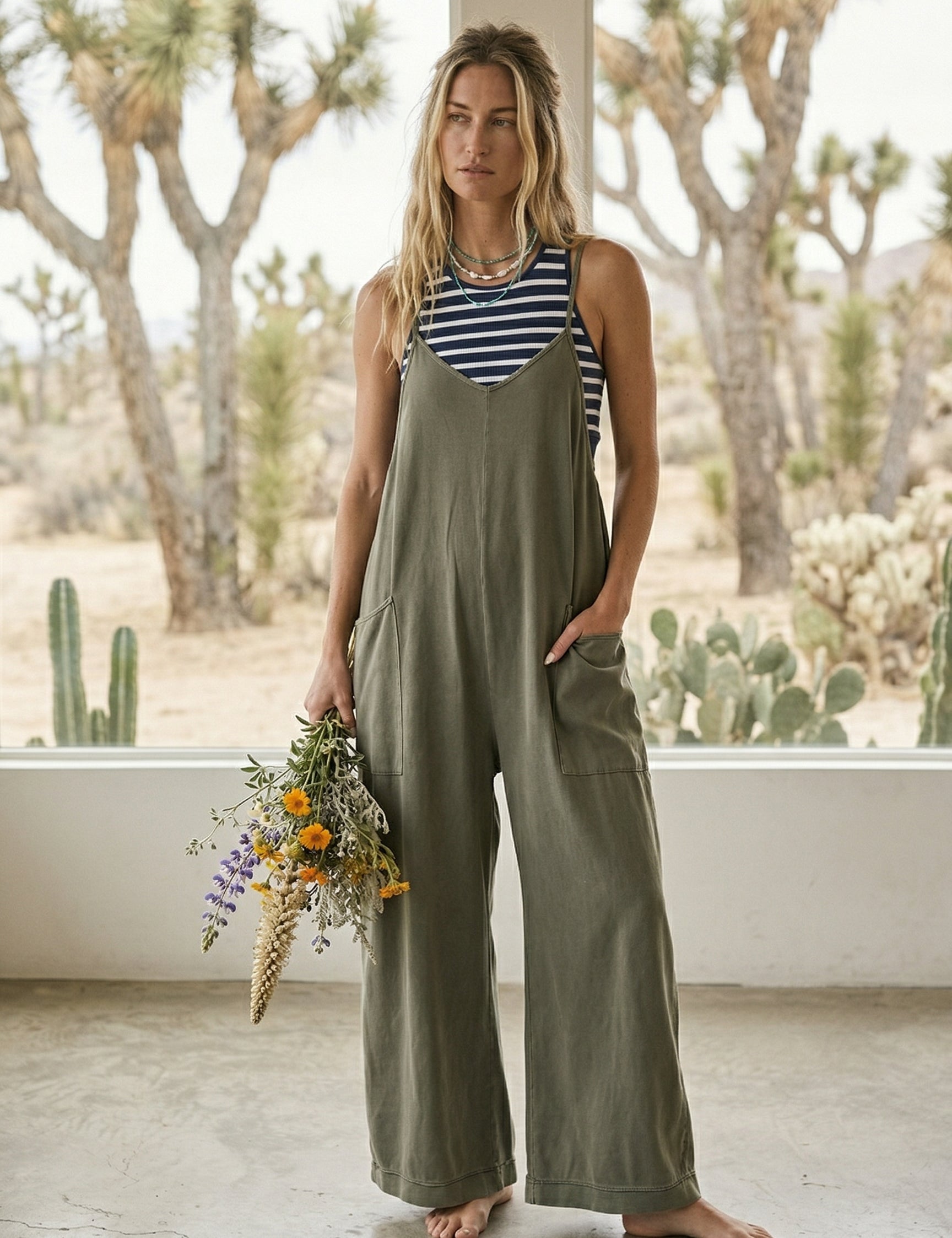 Easy Days Wide-Leg Jumpsuit