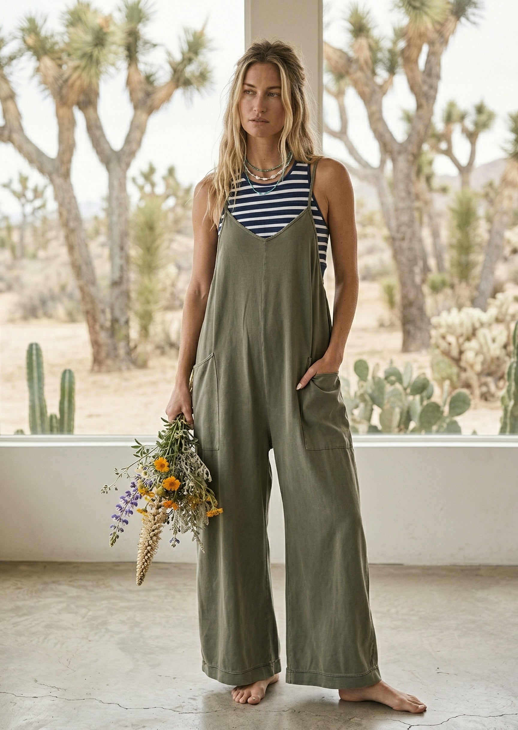 Easy Days Wide-Leg Jumpsuit