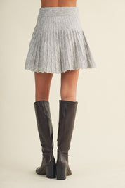 Elsa Plissé Knit Skirt