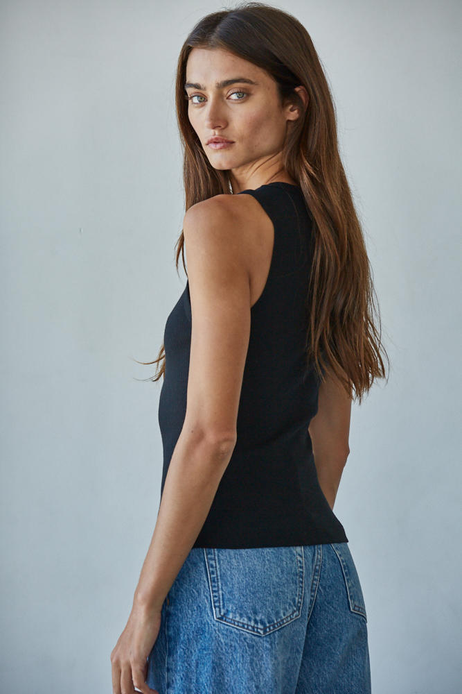 Everyday Ribbed Contour Tank