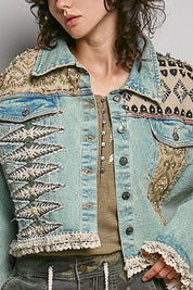 Evie Patchwork Denim Jacket