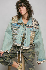 Evie Patchwork Denim Jacket