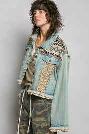 Evie Patchwork Denim Jacket