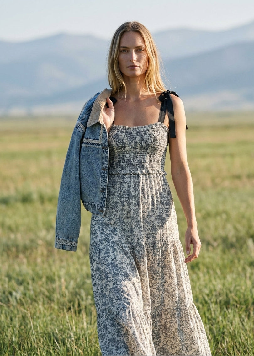 Fable Floral Tiered Maxi Dress
