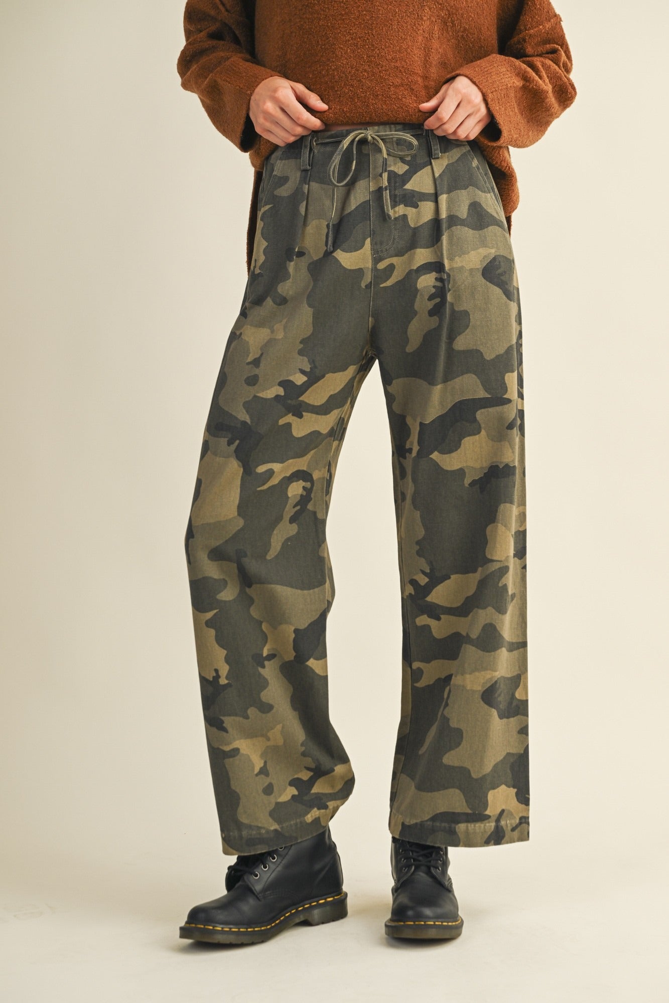 Field Day Camo Pleated Utility Trousers