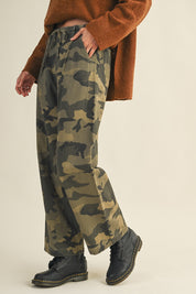 Field Day Camo Pleated Utility Trousers