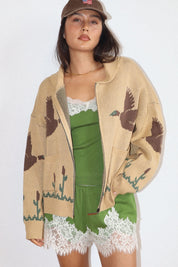 Flyway Knit Zip Duck Cardigan