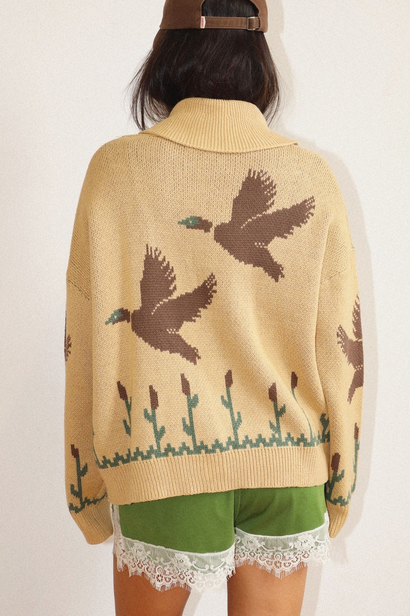 Flyway Knit Zip Duck Cardigan
