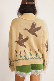 Flyway Knit Zip Duck Cardigan