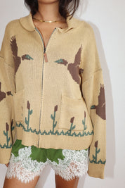 Flyway Knit Zip Duck Cardigan