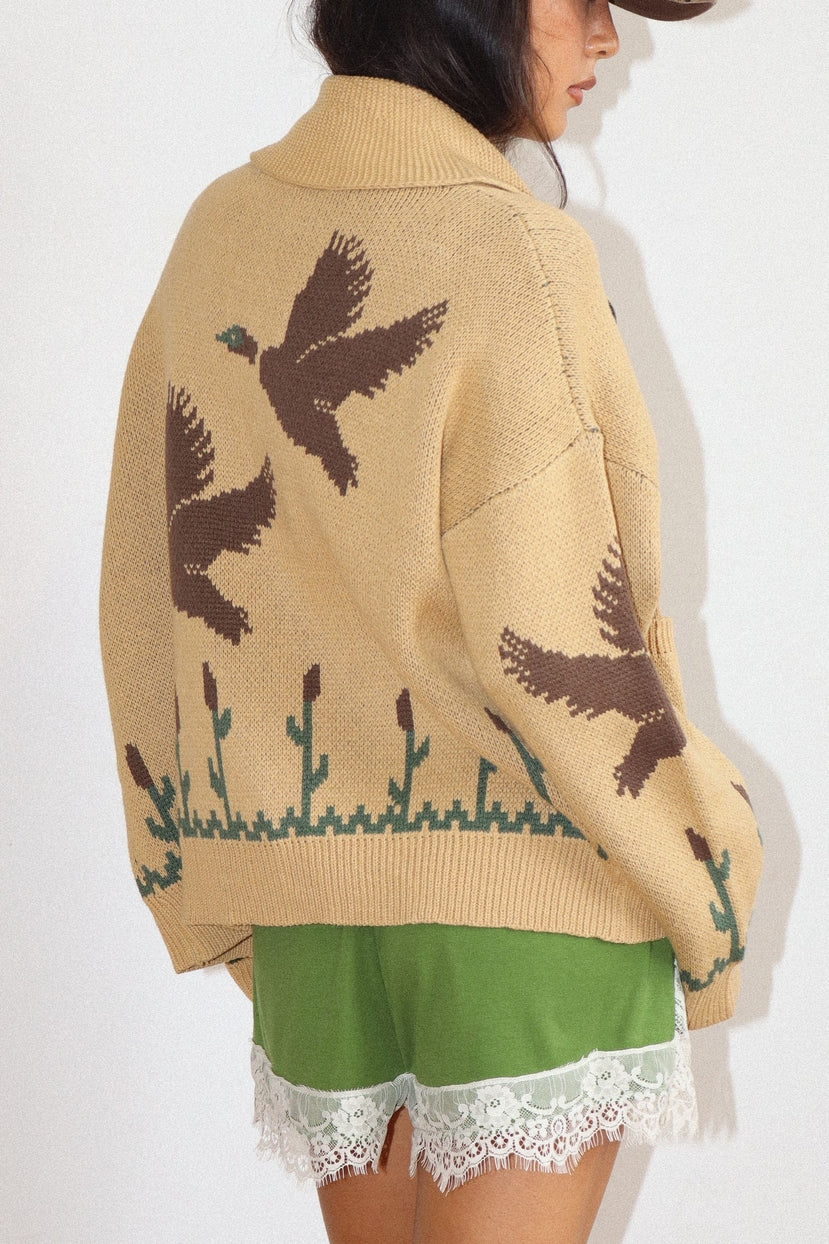 Flyway Knit Zip Duck Cardigan
