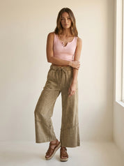 Freeform French Terry Exposed Seam Pants